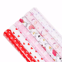 Kertas Kado Motif Hati Merah untuk Valentine, Pernikahan, Ulang Tahun, dan Kemasan Hadiah Grosir dari Produsen