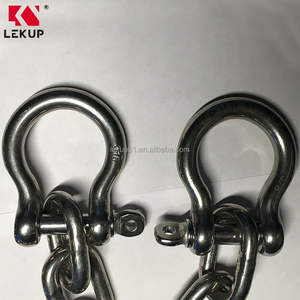 Chaîne à maillons soudés en acier inoxydable 316 de 5/16 po ou 8 mm par 10 pieds de long avec manilles en forme d'arc, chaîne d'ancrage de 5/16 po par 10 pi - Product Image 4