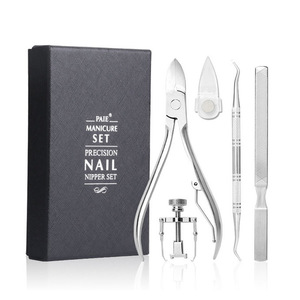 Kit de coupe-ongles en acier inoxydable, pinces bec d'aigle pour ongles incarnés, outil de correction des ongles épais pour pédicure - Product Image 4