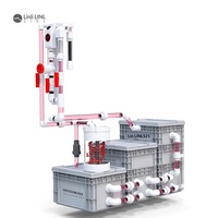 Système de filtration de fond d'aquarium en plastique, kit complet de filtration par siphon à lit fluidisé, style industriel, nouveau modèle