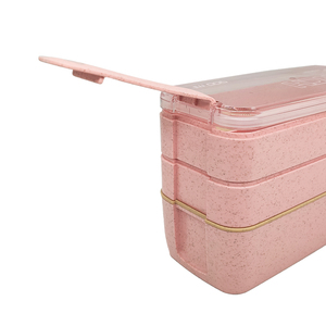 3-in-1 900ML Japanese <strong>Bento</strong> <strong>Box</strong> for Adults Cute Style Microwaveable Meal Prep Container Triple-Tier BPA Free Eco-Friendly - Product Image 5