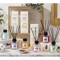Diffuseur à bâtonnets 50 ml – Coffret de luxe pour parfumer la maison avec boîtes d'emballage – Désodorisant d'ambiance pour salle de bain, chambre et toilettes