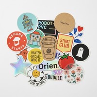Autocollants en PVC découpés sur mesure pour la promotion de la marque et les cadeaux d'événements, étiquettes autocollantes durables et imperméables