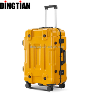 Ensemble <span class=keywords><strong>de</strong></span> bagages en aluminium 3 pièces, valise rigide ABS+PC avec serrure TSA, double roulettes, valise trolley pour adultes, haute qualité - Product Image 1