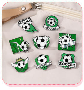 Pins Metálicos Esmaltados Personalizados para la Temporada de Fútbol 2026, Recuerdos de Torneos, Insignias de Fútbol para Aficionados - Product Image 3