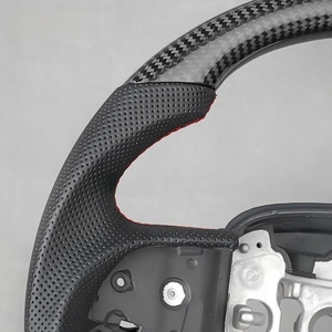 Volante de Fibra de Carbono Real con Color Personalizado para Dodge Charger Challenger <span class=keywords><strong>Durango</strong></span> 2015-2024, Volante Plano de 3 Ranuras - Product Image 4
