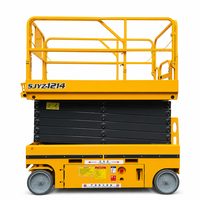 Plateforme élévatrice à ciseaux autopropulsée entièrement électrique hydraulique pour travaux en hauteur, élévateur mobile pour la construction et l'entretien