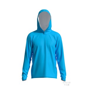 Chemise de pêche à manches longues à capuche de haute qualité personnalisée Protection <span class=keywords><strong>anti</strong></span>-<span class=keywords><strong>UV</strong></span> Respirante Séchage rapide Sublimation T-<span class=keywords><strong>shirt</strong></span> de pêche - Product Image 3