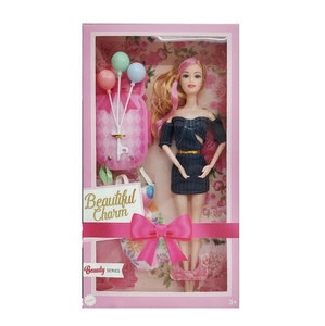 KSF çocuk rol yapma prenses bebek 11-Inch 9-Joint ABS plastik balon kız oyuncak seti Unisex yaş 5 + için taklit - Product Image 1