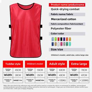 Groothandel volwassenen- en kinderkleding basketbal voetbal trainingsvest sport hesjes aangepaste logo voetbalhesjes - Product Image 4