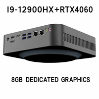 12900H + Kartu Grafis Khusus RTX4060 Mini PC GX06 Minipc Terminal Gaming 14-inti Host Kecepatan Tinggi