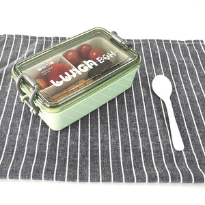 Boîte à lunch portable créative à 3 compartiments, de qualité alimentaire, compatible micro-ondes, en PP, 2 étages - Product Image 6