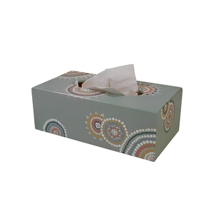 Classic <b>Pattern</b> Wood Eco-Friendly <b>Tissue</b> Box Decorative <b>Paper</b> Napkin Holder for Home Bathroom Entryway Living Room - Product Image 1