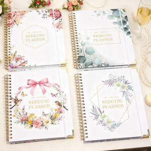 Cuaderno <span class=keywords><strong>de</strong></span> Planificación <span class=keywords><strong>de</strong></span> Bodas A4 Premium con Diseño Floral, Diario <span class=keywords><strong>de</strong></span> Novia, Tapa Dura Espiral, <span class=keywords><strong>Lista</strong></span> <span class=keywords><strong>de</strong></span> <span class=keywords><strong>Invitados</strong></span> con Protector <span class=keywords><strong>de</strong></span> Esquinas Dorado - Product Image 2