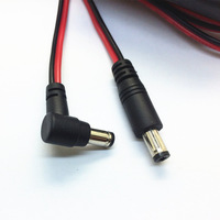 Câble d'alimentation cc personnalisé DC5521 5525 câble cc 5.5mm * 2.1mm avec interrupteur pour lampe à LED