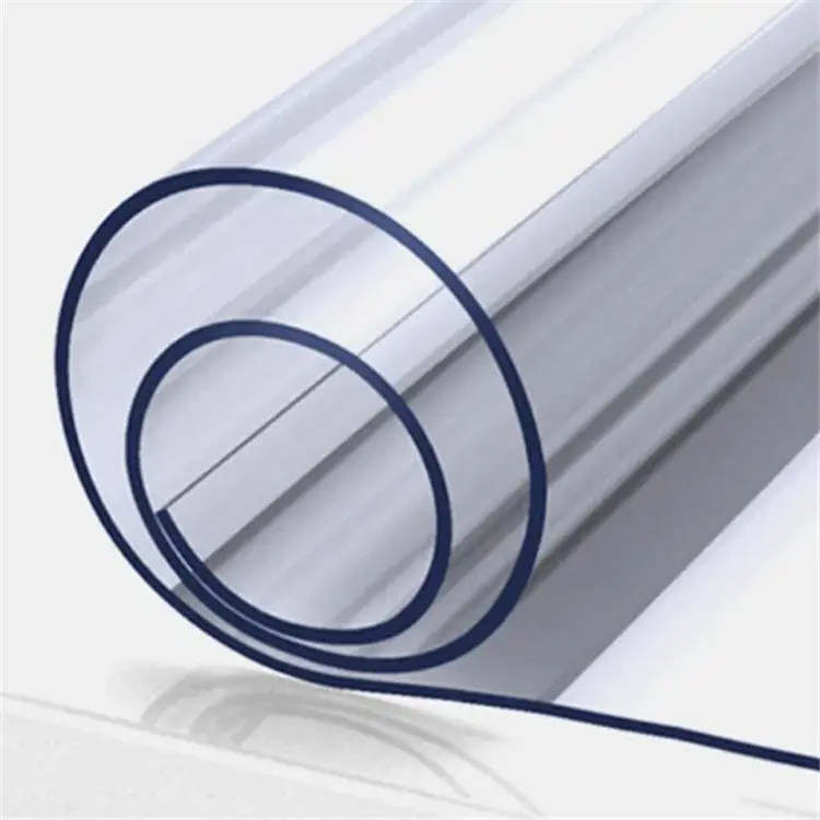 Super klarer transparenter PVC-Vorhang/PVC-Gardinen streifen rolle mit glatter Oberfläche