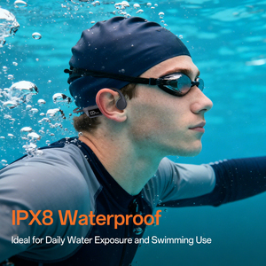 Latest Low Price Bone Conduction <strong>Headphones</strong> 6.0 Open Ear LED IPX8 Waterproof ANC Noise Cancellation for Swimming Running - Product Image 5
