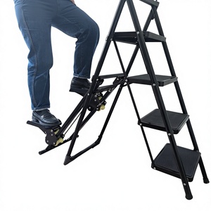 <span class=keywords><strong>Escalera</strong></span> Plegable de Acero Moderna para el Hogar, Función de Escalón, Máquina de Ejercicio de Resistencia, Cardio Climber, Capacidad de 300 Libras - Product Image 5