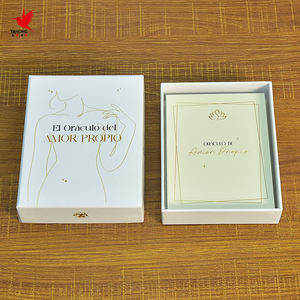 Jeu d'oracle <span class=keywords><strong>de</strong></span> tarot positif personnalisé en gros pour femmes <span class=keywords><strong>cartes</strong></span> d'inspiration et d'affirmation imprimées avec guide en papier - Product Image 5