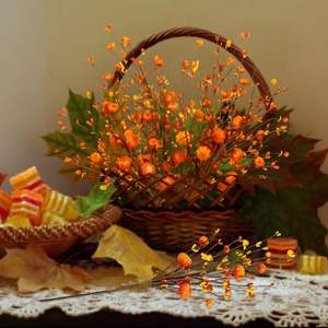 Rama de Fruta Artificial con 2 Ramas para Decoración de Bodas, Hogar y Fiestas, Venta al Por Mayor de Fábrica - Product Image 3