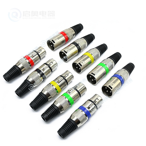 3-pin XLR niken-tấm đồng âm thanh & video kết nối 3 lõi thiết bị đầu cuối Nam Jack cắm với microphone Snap phù hợp - Product Image 1