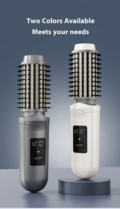 <span class=keywords><strong>Brosse</strong></span> <span class=keywords><strong>chauffante</strong></span> électrique pour boucler les cheveux, peigne en céramique LCD 3 en 1, <span class=keywords><strong>brosse</strong></span> <span class=keywords><strong>ronde</strong></span> thermique ionique rotative à 360° pour ondulations - Product Image 4