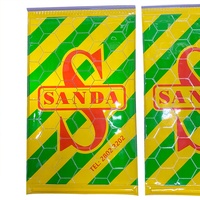 Drapeau de signalisation de sécurité en PVC réfléchissant jaune fluorescent haute visibilité, imprimable, pour livraison