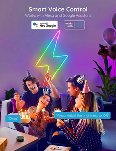 10ft IP67 Water Proof Decoration RGB IC Voice Control Smart Tuya App Wifi Remote Flexible LED Neon Strip <b>Rope</b> <b>Lights</b> - Product Image 6