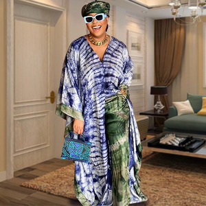 Ensemble Deux Pièces Robe Africaine pour Femmes Abayas Kaftan Musulman Maxi Longue Robe Traditionnelle Vêtement Africain Dashiki Ankara - Product Image 3