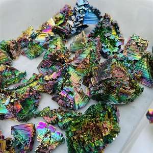 Vente en gros <span class=keywords><strong>de</strong></span> pierres minérales naturelles brutes en cristal <span class=keywords><strong>de</strong></span> <span class=keywords><strong>bismuth</strong></span> pour décoration cadeau - Product Image 1