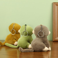 Jouets en peluche taille personnalisée singe mignon petit pendentif peluche poupée petit singe poupée en peluche jouet suspendu porte-clés