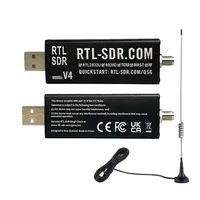 Receptor de Radio Definido por Software RTL-SDR Blog V4 RTL2832U 1PPM TCXO HF Bias-T SMA con Kit de Antena Dipolo