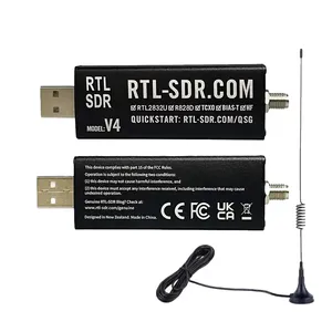 Récepteur radio logiciel RTL-SDR Blog V4 <span class=keywords><strong>RTL2832U</strong></span> 1PPM TCXO HF Bias-T SMA avec kit d'antenne dipolaire - Product Image 2