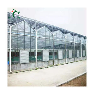 Serre hydroponique et aquaponique à prix compétitif pour la culture de légumes et de poissons, grands réservoirs de pisciculture, serre en verre - Product Image 6