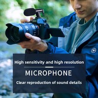 Microphone Lavalier Filaire 3,5 mm en Forme de L pour Appareil Photo DSLR, Diffusion en Direct, Réduction du Bruit, Interview, Enseignement, Chant