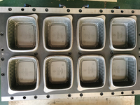 Hoogwaardige hogesnelheids thermoformmachines voor het vacuümvormen van kunststof, PET, PP, PS, voedselverpakkingen en PP kunststof deksels.