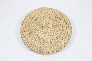 Eco-Friendly Round Water Hyacinth <b>Stool</b> Ottoman for Bed Room or Living Room Floor Chair - Product Image 4