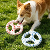 LY ETPU Disque Volant Popcorn Border Collie Volant Doux Résistant aux Morsures Interactif Tug-of-War Soulagement de l'Ennui Sport Classique