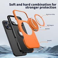 Étuis de téléphone portable en fibre de carbone à 120 degrés pour iPhone 17 Pro Max 17 Pro 17 Air 17 16 15 14 13 12 11 Pro Max Couverture magnétique