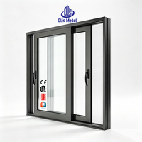 Fenêtres et portes coulissantes en aluminium certifiées NFRC, verre trempé à haute efficacité énergétique, certification anti-ouragan, fenêtre coulissante en aluminium