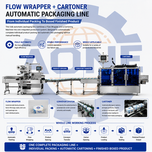 Máquina Empacadora de Cajas Totalmente Automática para Galletas y Pan, Venta Caliente de Fábrica Delta PLC - Product Image 2