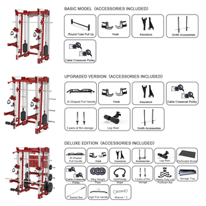 Đa chức năng thép Smith máy với hệ thống cáp cho nhà phòng tập thể dục sức mạnh Đào Tạo - Product Image 2