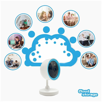 Caméra de sécurité intérieure intelligente Tuya Surveillance WiFi sans fil Vision nocturne Audio bidirectionnel Ajout rapide Mini caméra Wifi