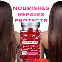 Huile de Croissance Capillaire Traitement Réparateur Sérum Vitamines A C E Hydratant Soin Cheveux Produits Sérum Traitement Capsules Capillaires