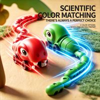 Juguete Magnético RC Serpiente Hambrienta, Juego Interactivo de Batalla para Dos Jugadores, Coche Comedor, Juguete Educativo, Regalos para Niños