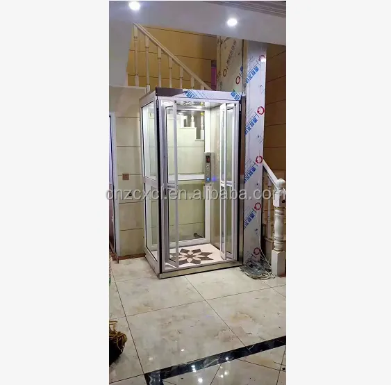 Ascensore del passeggero di potere idraulico dell'ascensore domestico sicuro di prezzi bassi di alta qualità 2-6 piani su misura