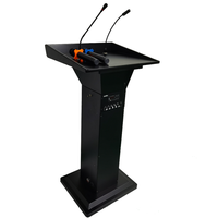 Pas cher chine noire utilisé chaires d'église chrétienne microphone un pupitre table podium en bois support pour église