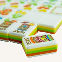 En production : Boissons exotiques, Masque Tiki, Ensemble de Mahjong américain, Ma collection de Mahjong, Collection Vacances Tropicales, Tuiles en acrylique de qualité supérieure