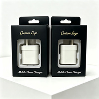 Boîte d'emballage pour câble USB avec logo personnalisé, fenêtre transparente, impression dorée, boîte en carton rigide pour l'électronique grand public