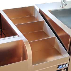 Bàn làm việc pha chế Lanxin bằng thép không gỉ, quầy <span class=keywords><strong>bar</strong></span> nước tùy chỉnh, tủ cocktail KTL, hệ thống làm lạnh, tủ đông. - Product Image 4